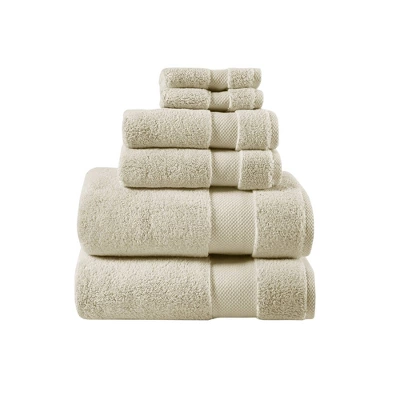 6pc Splendor Cotton Bath Towel Set - Madison Park 9 6pc Splendor Cotton Bath Towel Set - Madison Park - Image 9