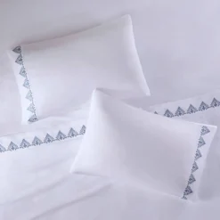 Madison Park 4pc Embroidered Microfiber Sheet Set