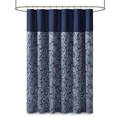 Paisley Jacquard Polyester Shower Curtain 4 Paisley Jacquard Polyester Shower Curtain - Image 4