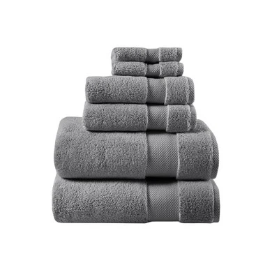 6pc Splendor Cotton Bath Towel Set - Madison Park 7 6pc Splendor Cotton Bath Towel Set - Madison Park - Image 7