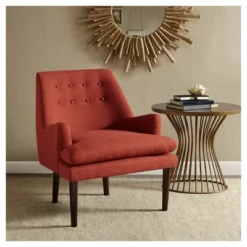 Faith Mid-Century Upholstered Accent Chair