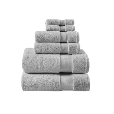 6pc Splendor Cotton Bath Towel Set - Madison Park 8 6pc Splendor Cotton Bath Towel Set - Madison Park - Image 8