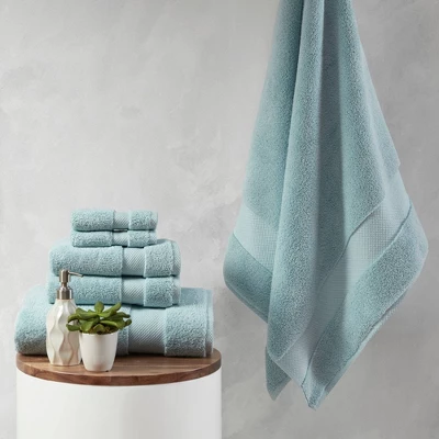 6pc Splendor Cotton Bath Towel Set - Madison Park 1 6pc Splendor Cotton Bath Towel Set - Madison Park