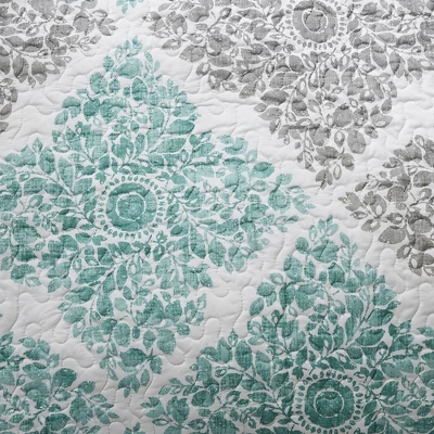 6Pcs Reversible Daybed Cover Set Coastal Botanical Quilted Polyester Printed 1 6Pcs Reversible Daybed Cover Set Coastal Botanical Quilted Polyester Printed