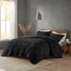 Madison Park 3pc King/California King Dakota Ruched Fur Down Alternative Comforter Set Black -Madison Park Shop GUEST 55690987 4d05 4170 8345 71c6414e07a3