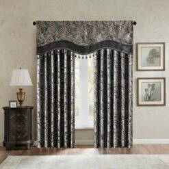 18"x50" Valerie Jacquard Window Valance -Madison Park Shop GUEST 5d43fe4a be40 4367 a313 90a7617154b5