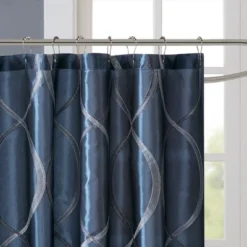 Fenice Taffeta Embroidered Shower Curtain