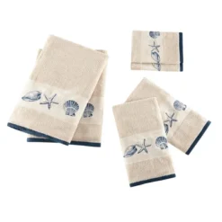6pc Bath Towel Set Blue