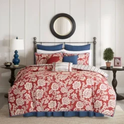 Rose Cotton Twill Comforter Set 9pc