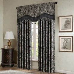 18"x50" Valerie Jacquard Window Valance -Madison Park Shop GUEST 9b62a4b5 a901 4ab7 9853 71bf00f85928