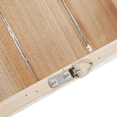 30" X 12" Perched Birds Hand Painted Wood Plank White/Gray 5 30" X 12" Perched Birds Hand Painted Wood Plank White/Gray - Image 5