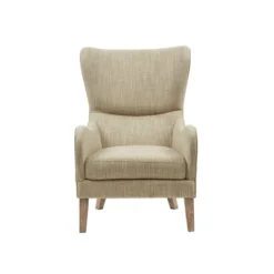 Aria Swoop Upholstered Wing Chair -Madison Park Shop GUEST ab810980 c0dc 42e6 a0fb 2344e51570b3