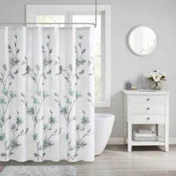 Anise Floral Printed Burnout Shower Curtain 10 Anise Floral Printed Burnout Shower Curtain -Madison Park Shop GUEST c7de919b f27c 4c10 aedb fd41fee75992