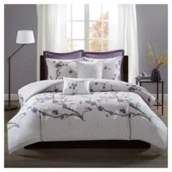 Sakura Cotton Duvet Cover Set 7pc
