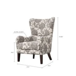 Aria Swoop Upholstered Wing Chair -Madison Park Shop GUEST d847c6a6 9c6b 4508 b749 f073a9337340