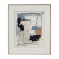 Abstract Reveal Abstract Double Matted Framed Glass Wall Art - Madison Park