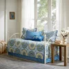 6Pcs Daybed Cover Set Quilted Reversible Medallion Print With Embroidery And Striped Reverses Polyester Cotton Blend -Madison Park Shop GUEST f3edf908 f01b 44a1 99fd 5cd9390cefb9
