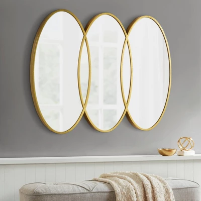 Eclipse Gold Trio Wall Mirror Gold - Madison Park 1 Eclipse Gold Trio Wall Mirror Gold - Madison Park